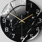 Elara Haus Orologio da Parete in Stile Nordico con Stampa in Marmo Lucido