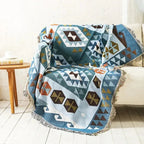 Elara Haus Coperta - Lanci in Poliestere e Cotone Vibranti 130cm x 170cm