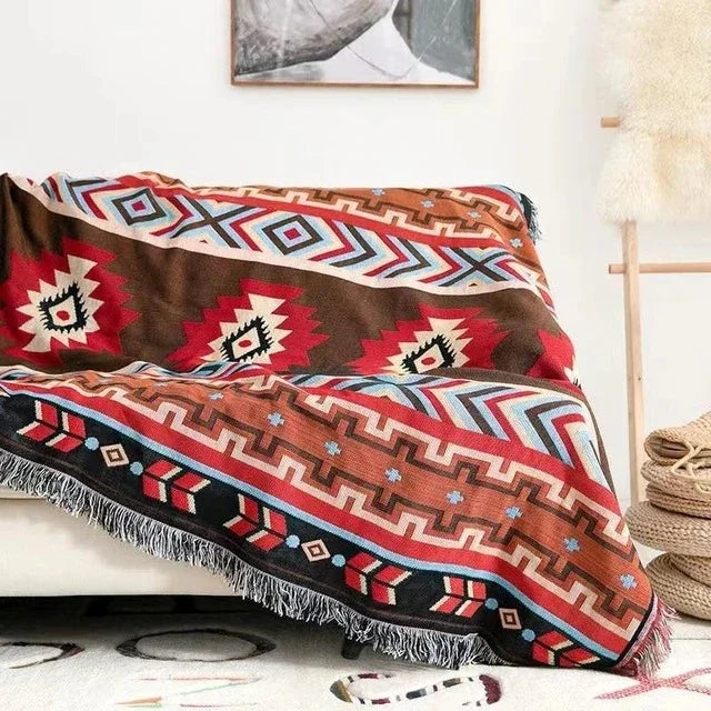 Elara Haus Coperta - Lanci in Poliestere e Cotone Vibranti 130cm x 170cm