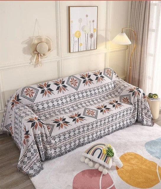 Elara Haus Coperta - Lanci in Poliestere e Cotone Vibranti 130cm x 170cm