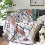 Elara Haus Coperta - Lanci in Poliestere e Cotone Vibranti 130cm x 170cm