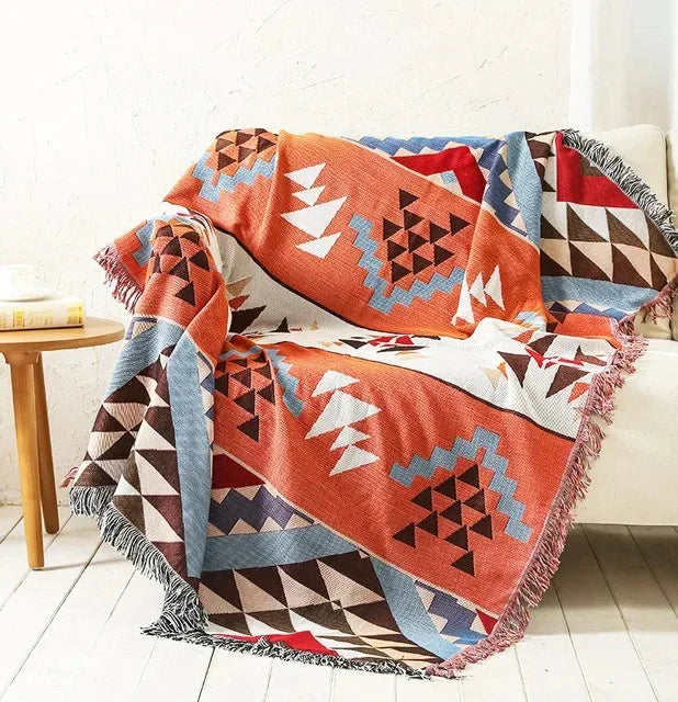 Elara Haus Coperta - Lanci in Poliestere e Cotone Vibranti 130cm x 170cm