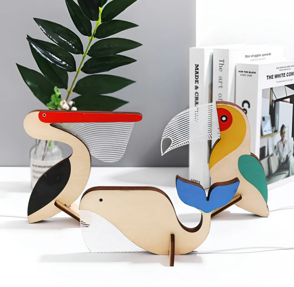 Elara Haus Lampada Notturna in Legno LED