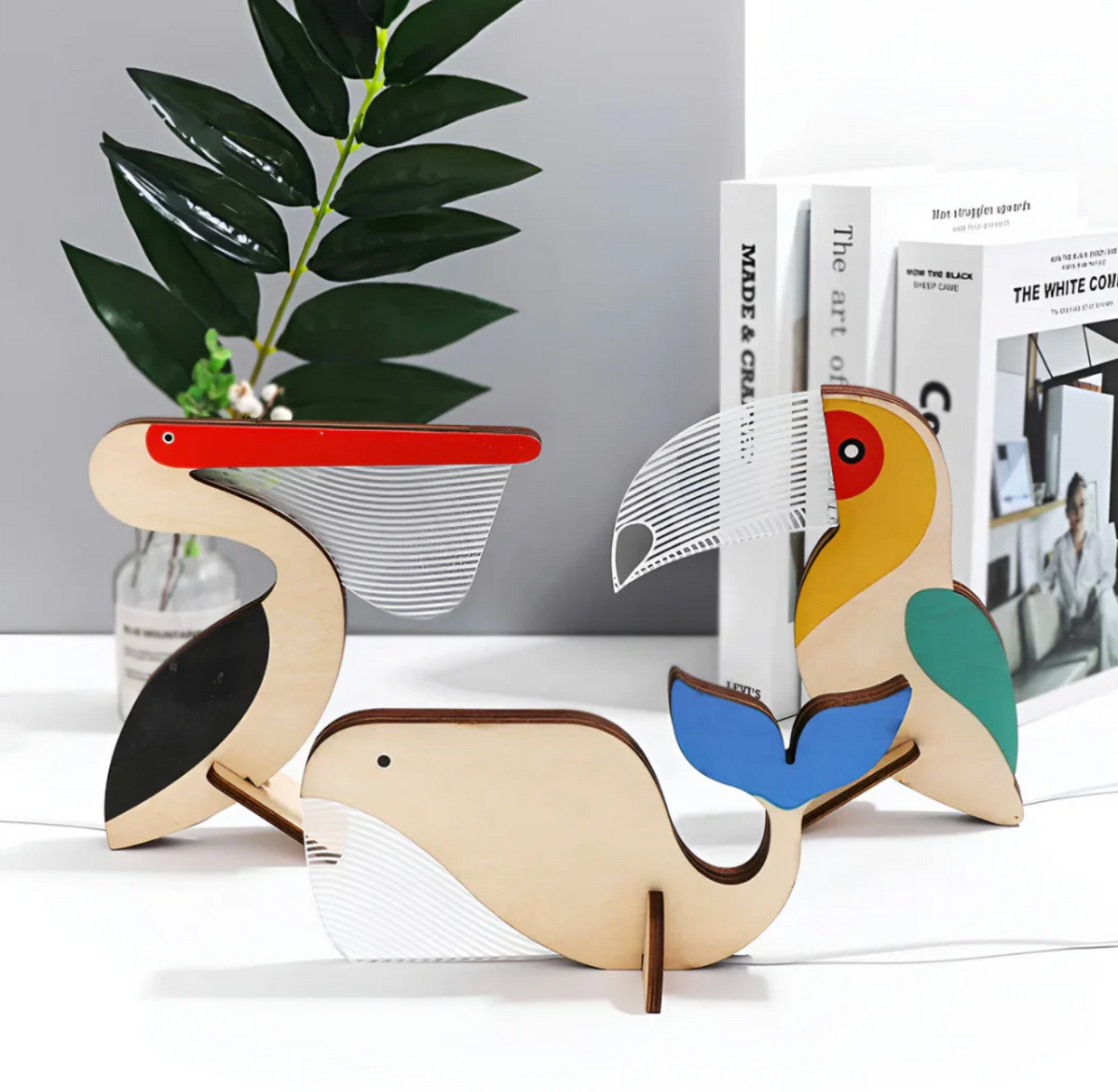 Elara Haus Lampada Notturna in Legno LED