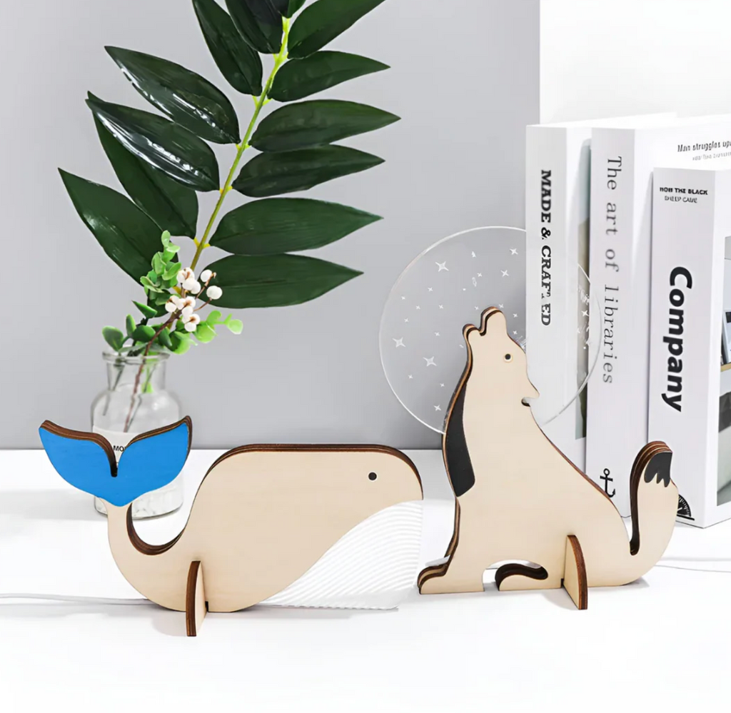 Elara Haus Lampada Notturna in Legno LED