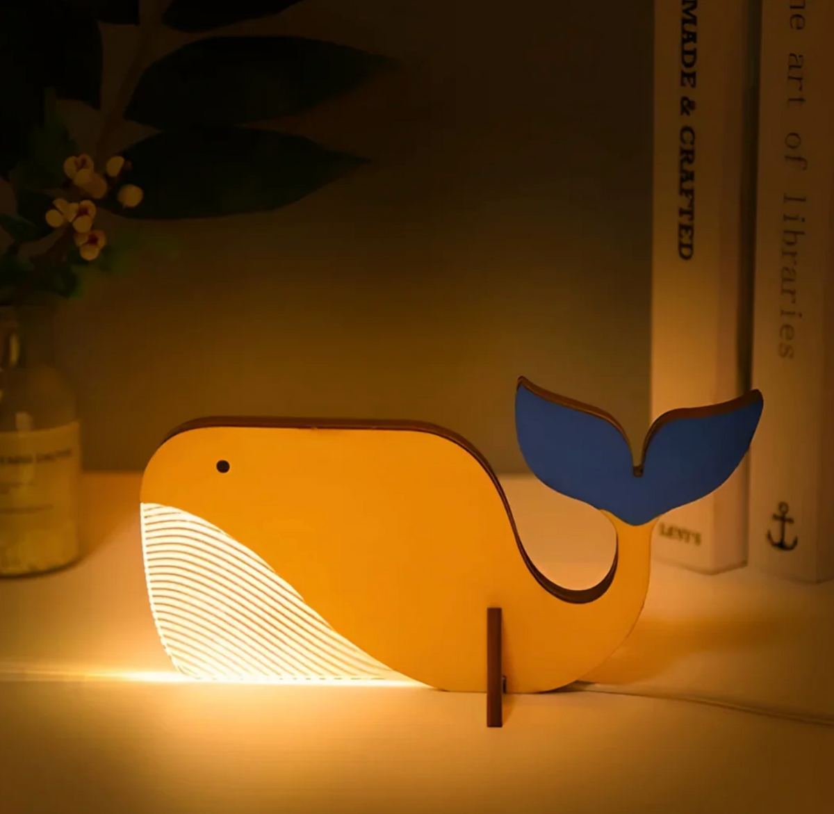 Elara Haus Lampada Notturna in Legno LED