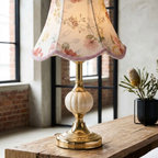 Lampada da Comodino Tradizionale con Fiori Elara Haus