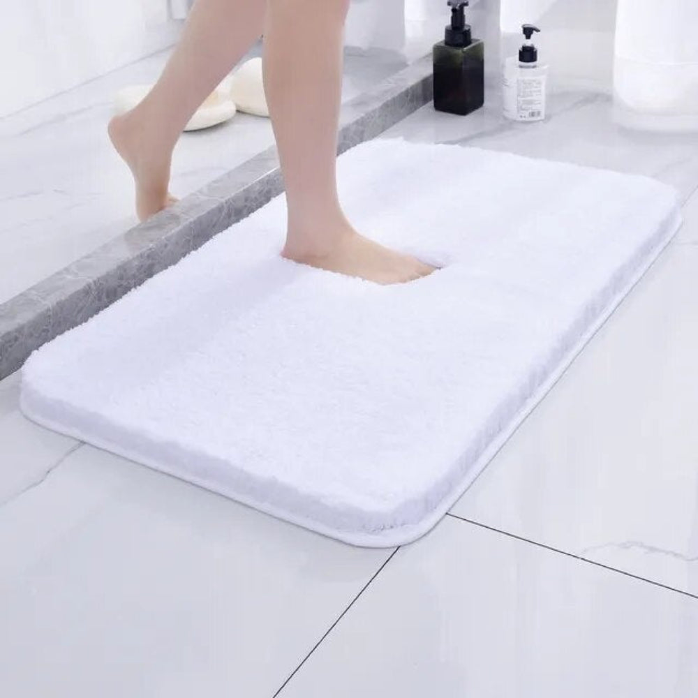 Elara Haus Tappeto da Bagno Ultra Morbido - Tappeto in Microfibra Simil Pelliccia