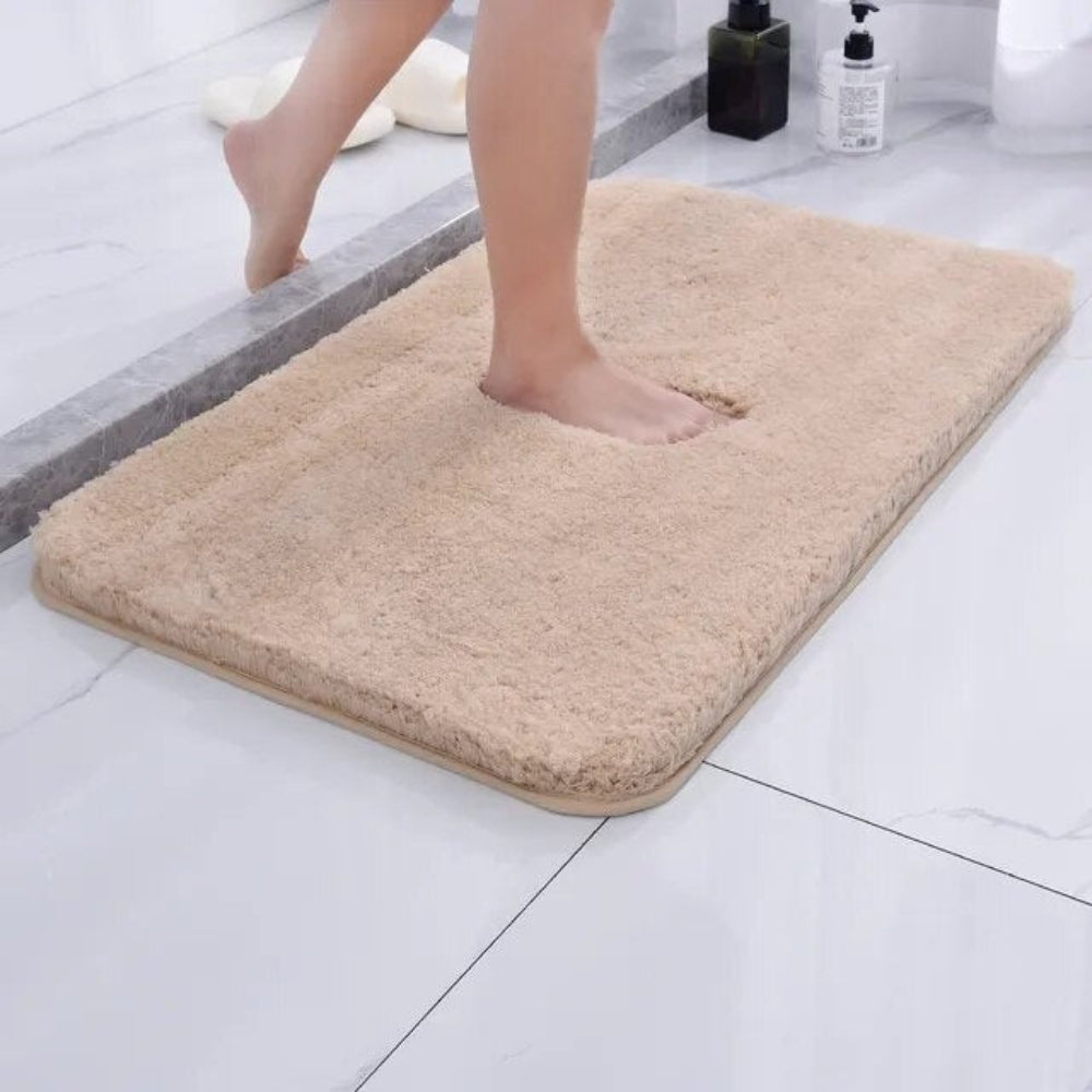 Elara Haus Tappeto da Bagno Ultra Morbido - Tappeto in Microfibra Simil Pelliccia