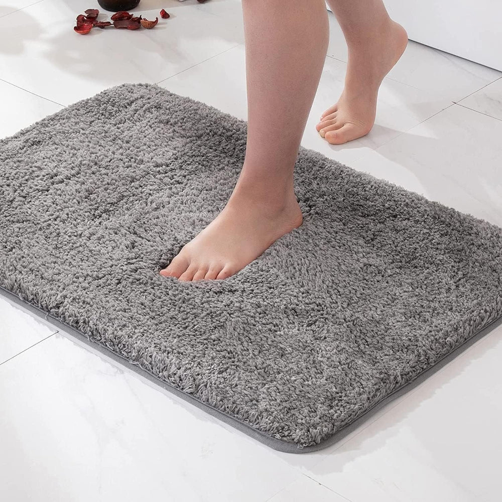 Elara Haus Tappeto da Bagno Ultra Morbido - Tappeto in Microfibra Simil Pelliccia