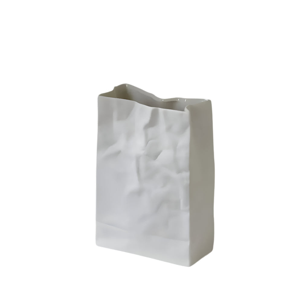 Vaso per Fiori Unico in Stile Carta Stropicciata Elara Haus