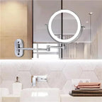 Specchio da Trucco Elara Haus con Luci - Specchio LED con Finitura Cromata