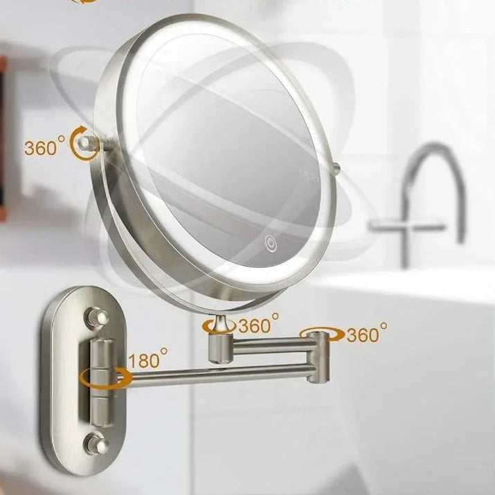 Specchio da Trucco Elara Haus con Luci - Specchio LED con Finitura Cromata