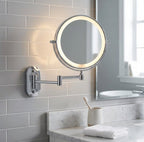 Specchio da Trucco Elara Haus con Luci - Specchio LED con Finitura Cromata