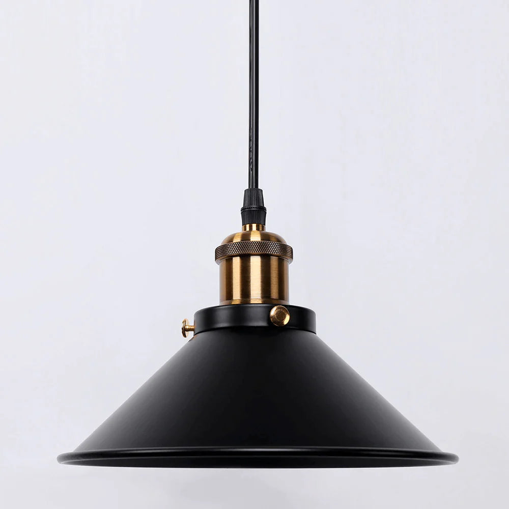 Elara Haus Vintage Bistro Lampada a Sospensione Conica