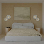 Elara Haus Applique da Parete - Applique in Design Alabastro con Finitura in Ottone