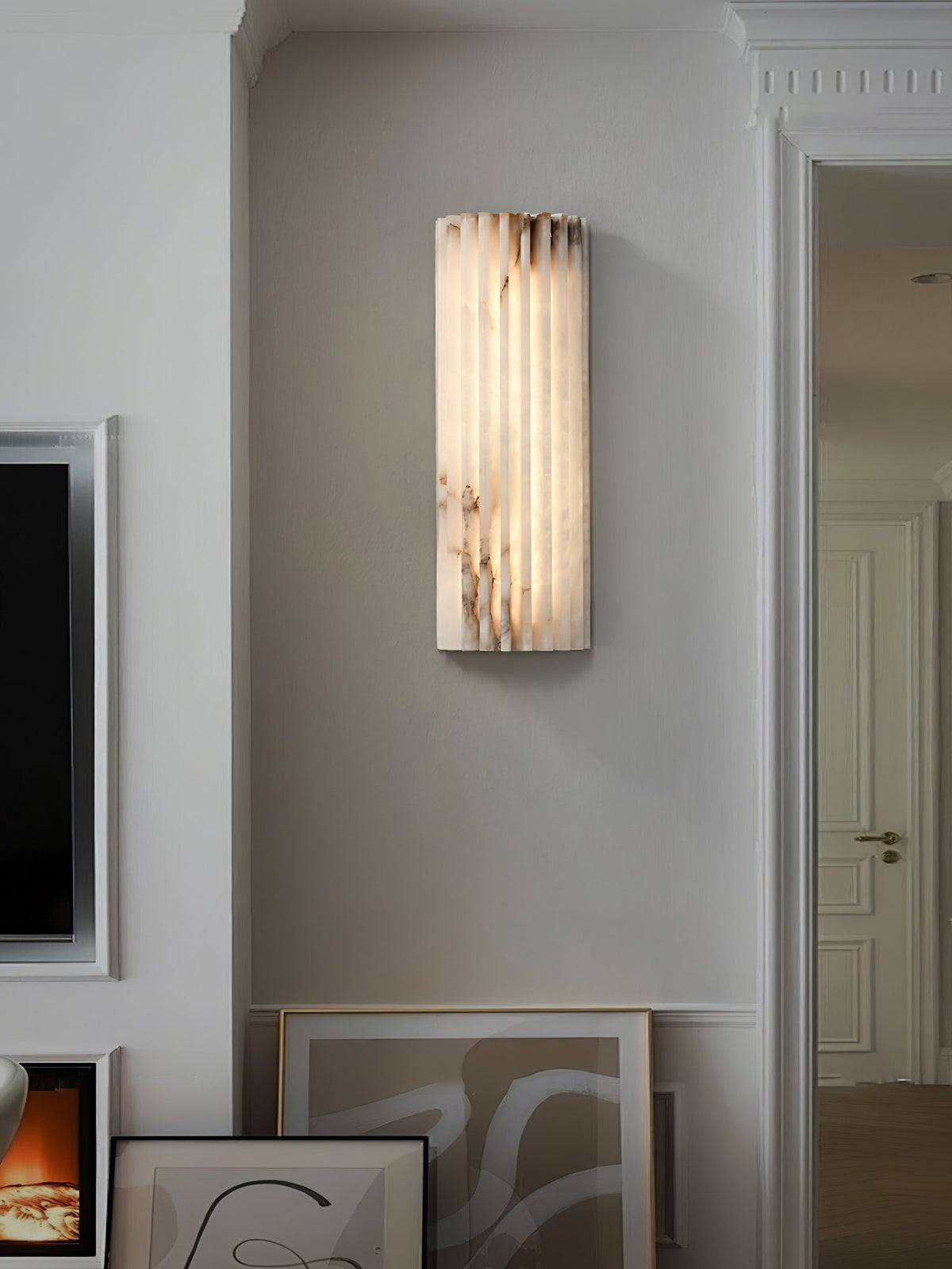 Applique da Parete Elara Haus - Applique a LED Integrato in Alabastro