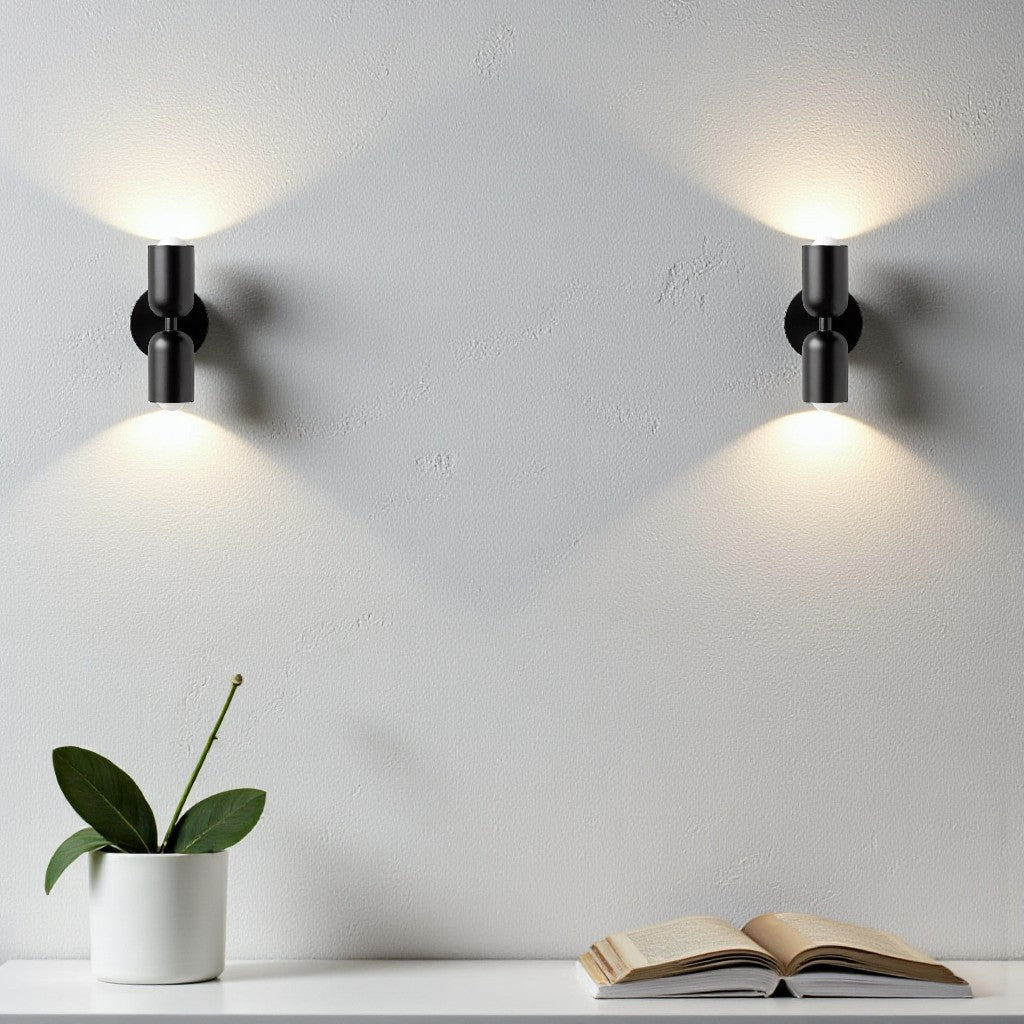 Lampada da Parete Elara Haus - Applique a Doppia Testa in Ferro