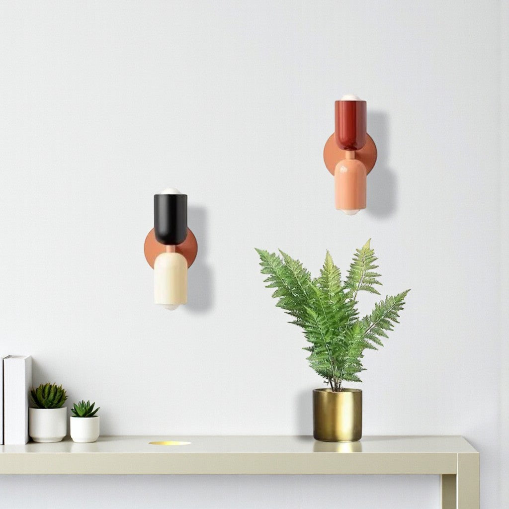 Lampada da Parete Elara Haus - Applique a Doppia Testa in Ferro