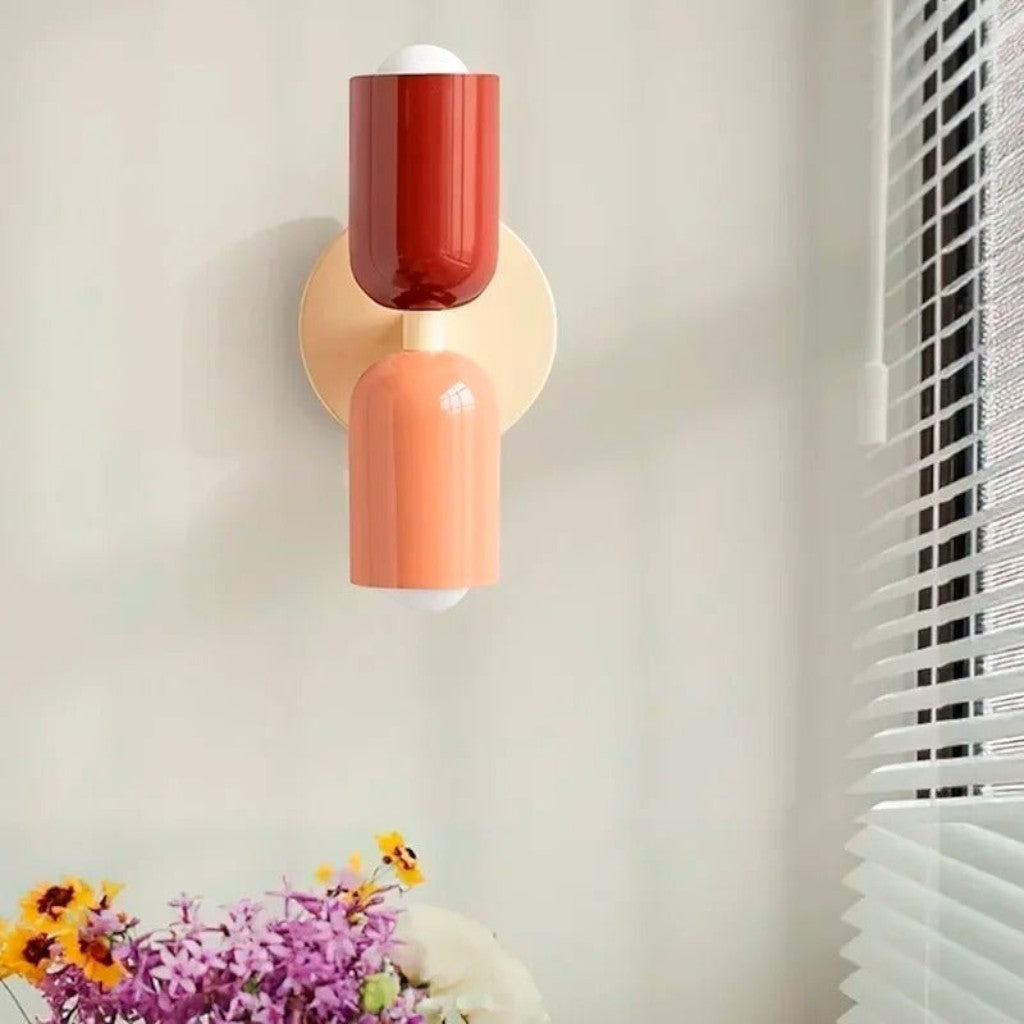 Lampada da Parete Elara Haus - Applique a Doppia Testa in Ferro