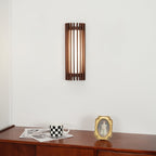 Elara Haus Applique da Parete - Lampada da Parete Elegante in Legno di Noce