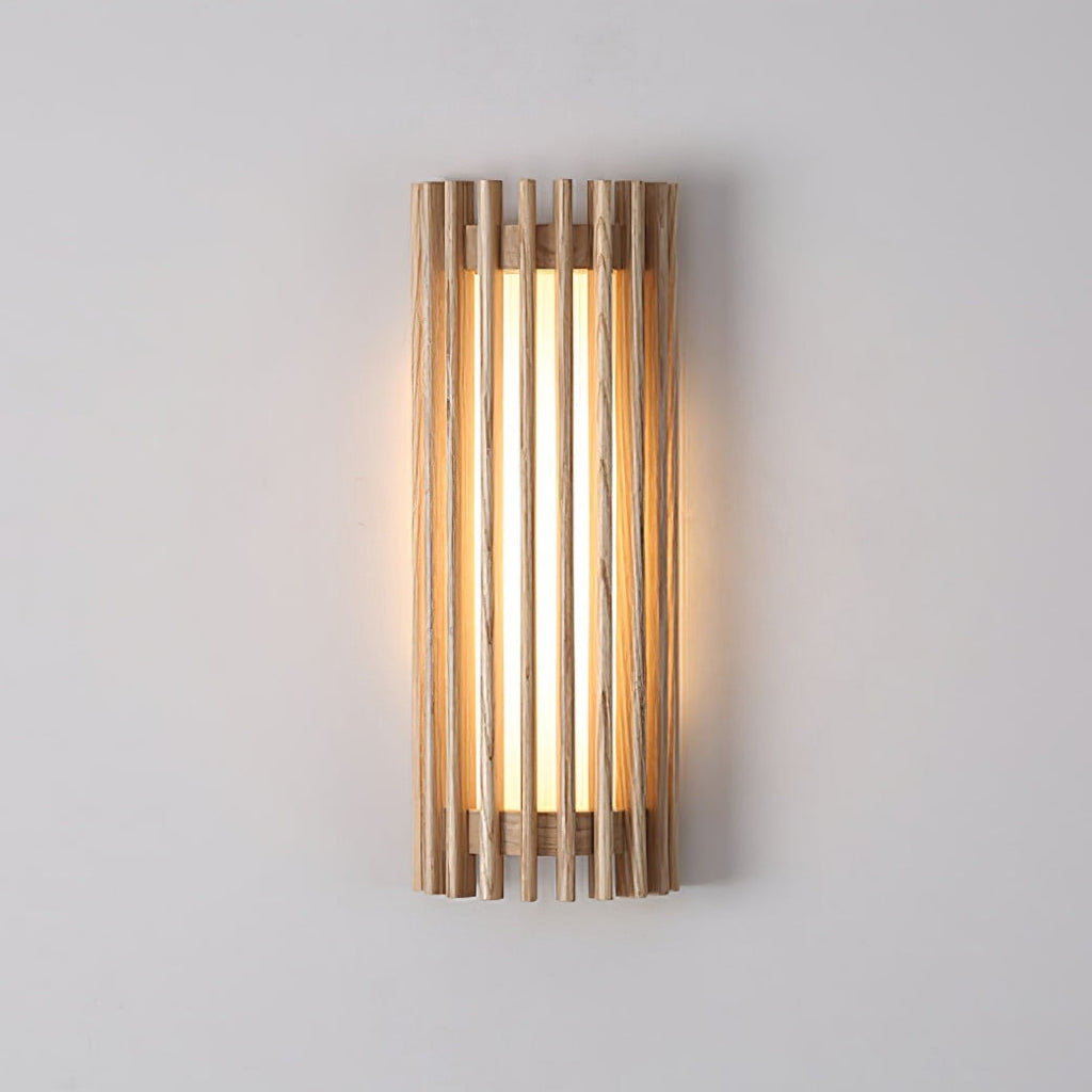 Elara Haus Applique da Parete - Lampada da Parete Elegante in Legno di Noce