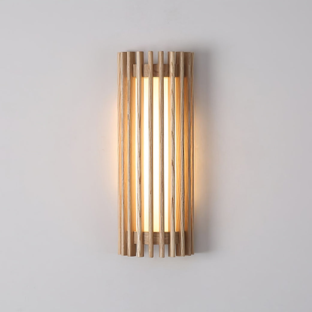 Elara Haus Applique da Parete - Lampada da Parete Elegante in Legno di Noce