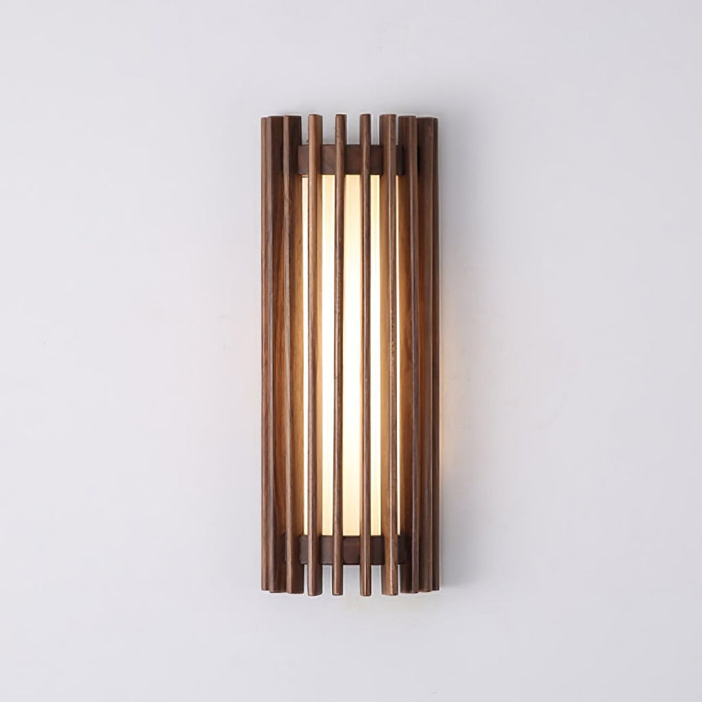 Elara Haus Applique da Parete - Lampada da Parete Elegante in Legno di Noce