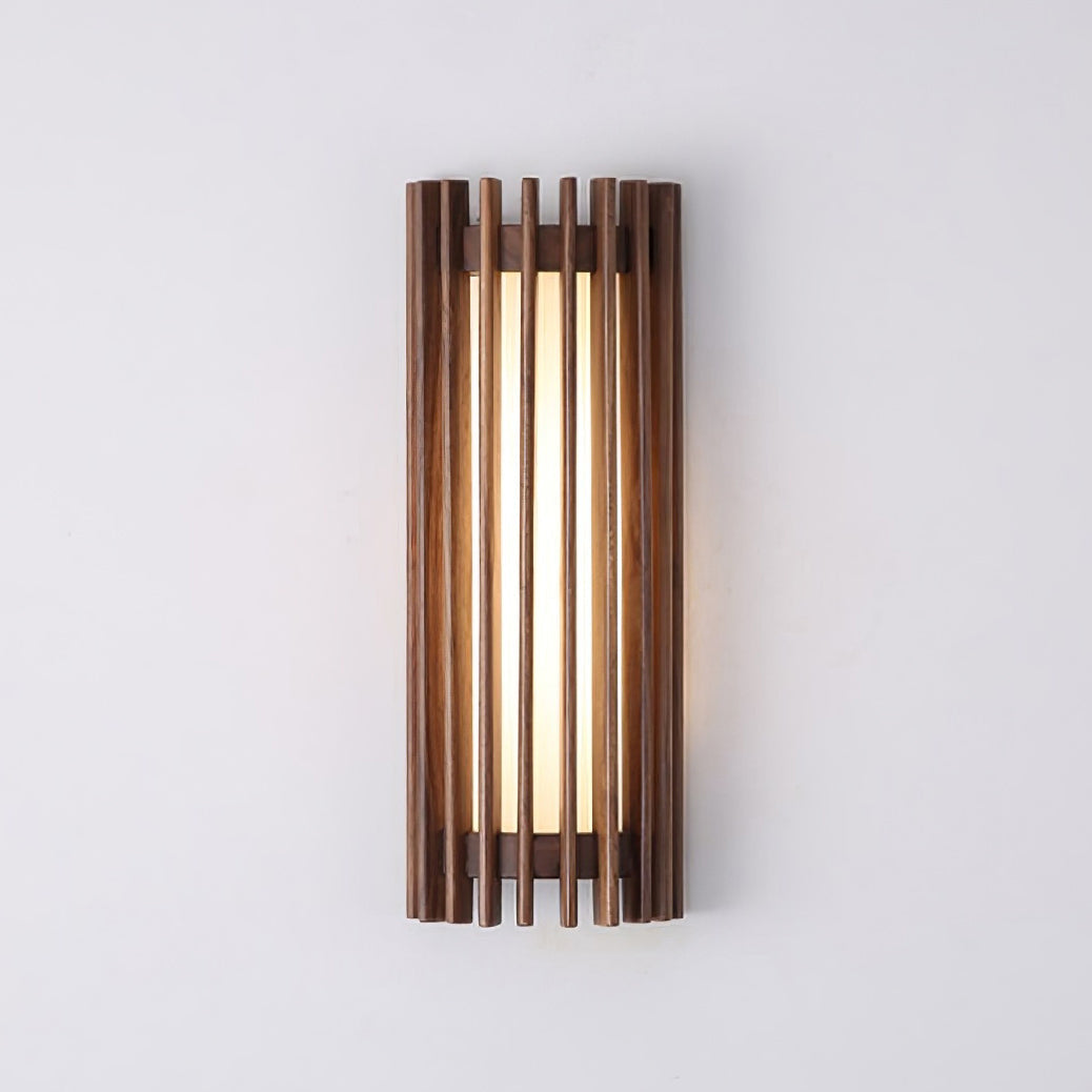 Elara Haus Applique da Parete - Lampada da Parete Elegante in Legno di Noce