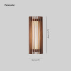 Elara Haus Applique da Parete - Lampada da Parete Elegante in Legno di Noce