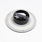 Applique Elara Haus - Luce da parete LED rotonda in alluminio retroilluminata