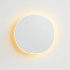 Applique Elara Haus - Luce da parete LED rotonda in alluminio retroilluminata
