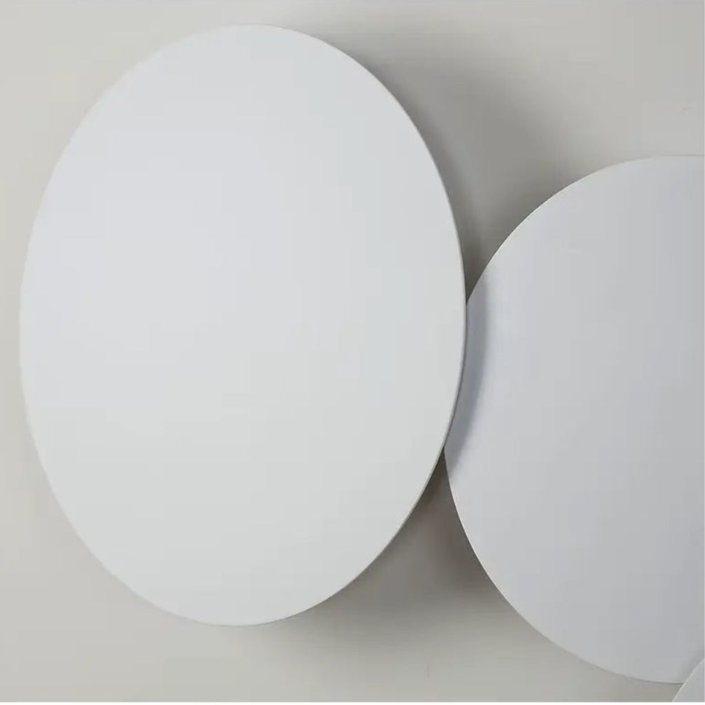 Applique Elara Haus - Luce da parete LED rotonda in alluminio retroilluminata