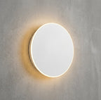 Applique Elara Haus - Luce da parete LED rotonda in alluminio retroilluminata