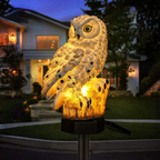 Elara Haus Luce Decorativa per Esterni a Forma di Gufo Impermeabile