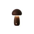Elara Haus Lampada Notturna LED a Fungo in Legno Fantasioso