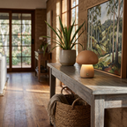 Elara Haus Lampada Notturna LED a Fungo in Legno Fantasioso