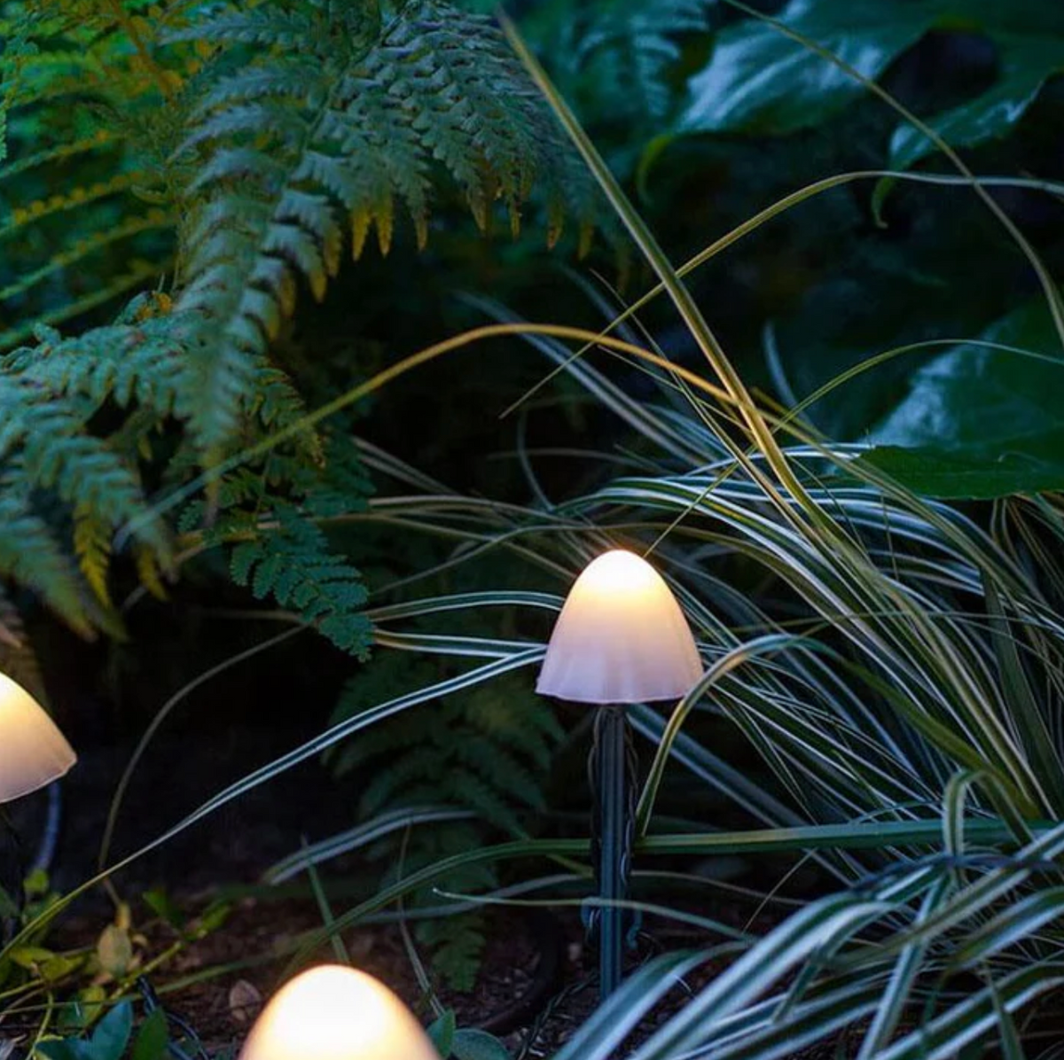 Elara Haus Luci da Giardino a Forma di Fungo Solari in Polimeri Resistente alle Intemperie