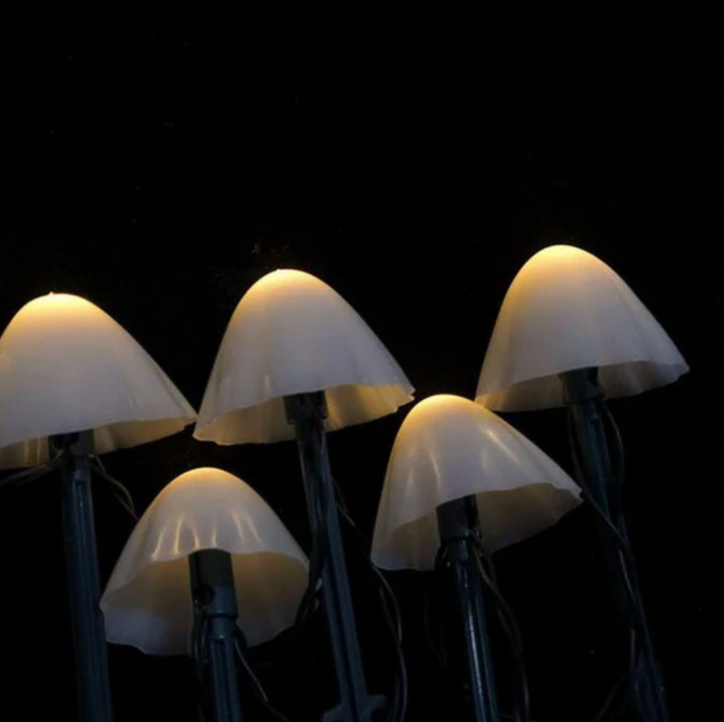 Elara Haus Luci da Giardino a Forma di Fungo Solari in Polimeri Resistente alle Intemperie