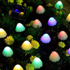 Elara Haus Luci da Giardino a Forma di Fungo Solari in Polimeri Resistente alle Intemperie