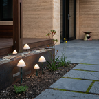Elara Haus Luci da Giardino a Forma di Fungo Solari in Polimeri Resistente alle Intemperie