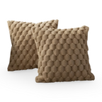 Elara Haus Copertura per Cuscino in Pile Morbido 3D Bubble