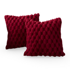 Elara Haus Copertura per Cuscino in Pile Morbido 3D Bubble