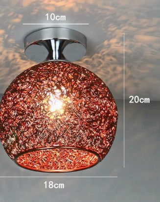 Elara Haus Lampada a Sospensione Contemporanea con Nido in Filo Intrecciato