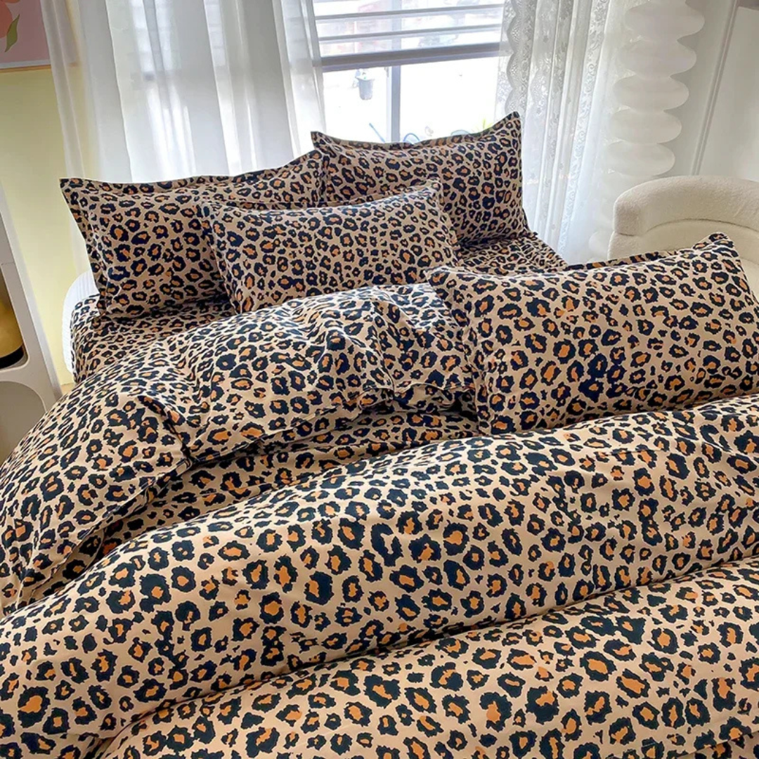 Copertura per Piumone Elara Haus con Stampa Leopardo