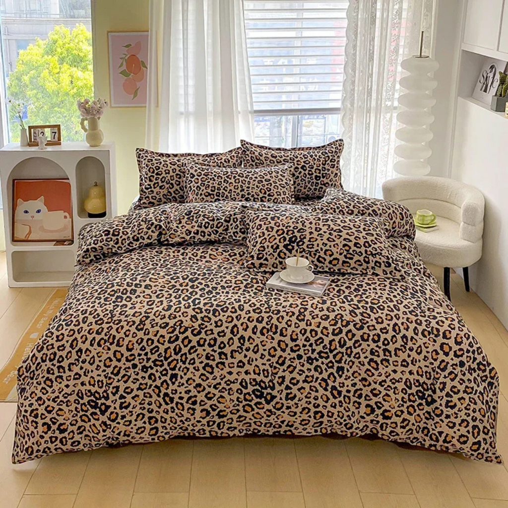 Copertura per Piumone Elara Haus con Stampa Leopardo
