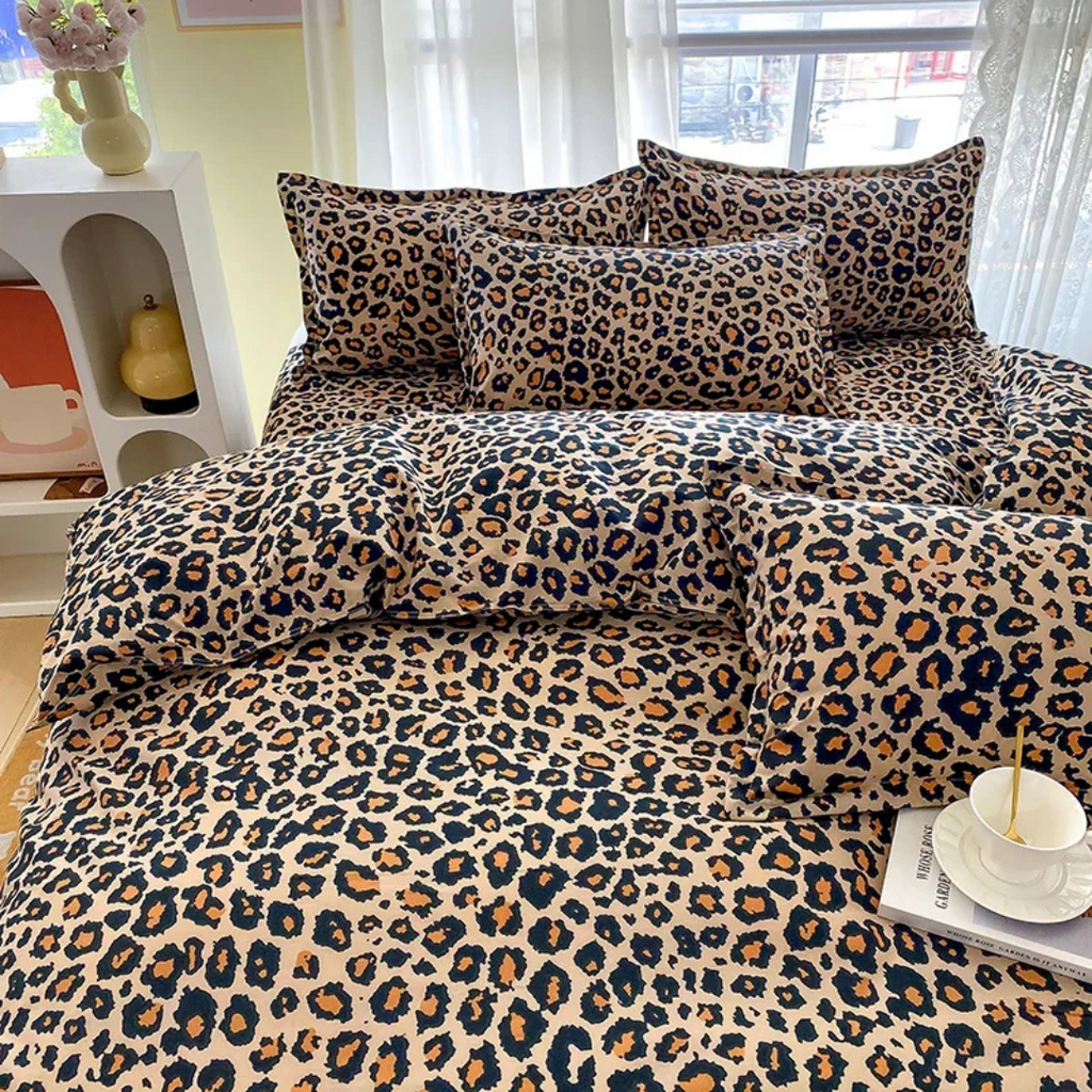 Copertura per Piumone Elara Haus con Stampa Leopardo
