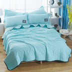 Elara Haus Coperta Letto con Cuciture a Strisce Orizzontali