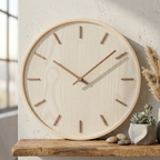 Orologio da Parete Minimalista in Legno Moderno Elara Haus