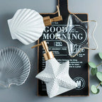 Elara Haus Nautical Ceramic Soap Pump – Edizione Bianco Rilievo